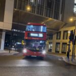 Red double-decker bus in London